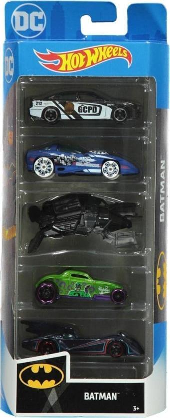 Toysandmore Batman Joker Hot Wheels Metal Araba 5'Li