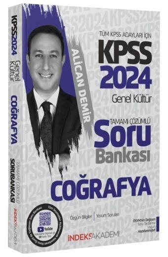 İndeks Akademi 2024 KPSS Coğrafya Soru Bankası Çözümlü - İndeks Akademi Yayıncılık