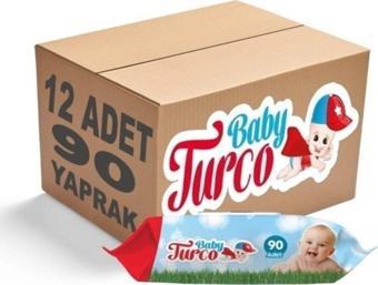 Baby Turco 12x90'lı Islak Havlu