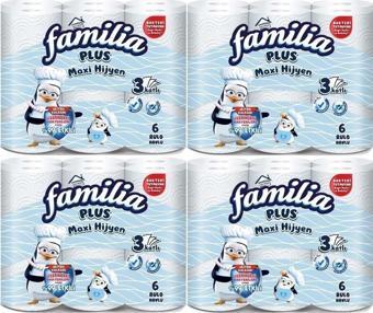 Familia Kağıt Havlu (3 Katlı) Plus Maxi Hijyen 24 Lü Paket (4pk*6)