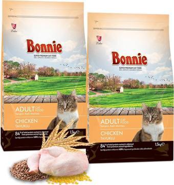 Bonnie Tavuklu Yetişkin Kedi Maması 1,5 Kg X 2