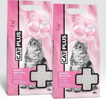 Catplus Bebek Pudralı Kedi Kumu 10 Lt X 2 Adet