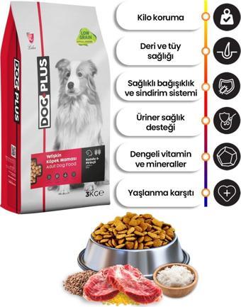 Düşük Tahıllı Hipoalerjenik Kuzu Etli Pirinçli Yetişkin Köpek Maması 3 Kg