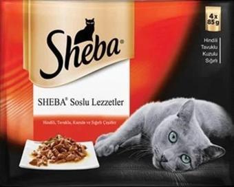 Sheba Cuisine Etli Çeşitler Konserve Kedi Maması 12x85gr