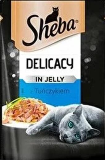 Sheba Pouch Jöle İçinde Ton Balıklı Yetişkin Kedi Konservesi 12x85 Gr