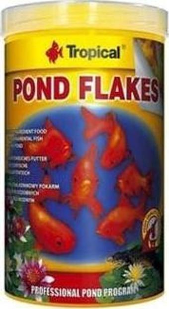 Tropical Pond Flakes Havuz Balıkları için Pul Yem 1000 Ml