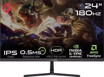 GAMEON 24" GOPS24180IPS 0.5ms 180Hz HDMI,DisplayPort Adaptive Sync Gaming Monitör