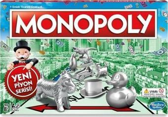 Monopoly Hasbro C1009 Standart Yeni Piyon Serisi Kutu Oyunu