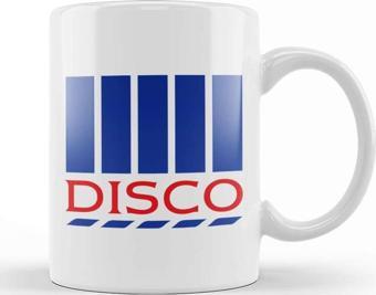 Baskı Dükkanı Disco Tesco Logo Kupa Bardak Porselen