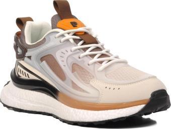 Pierre Cardin PCI-10105 Beyaz-Kahve Erkek Spor Ayakkabı