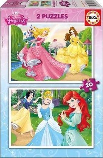 Educa 16846 Disney Princess 2x20 Parça Puzzle