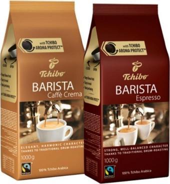 Tchibo Barista Serisi Espresso + Crema Çekirdek Kahve 1000 Gr 2'li Set