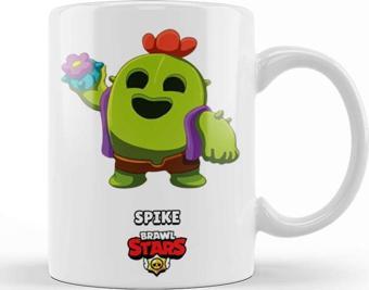 Baskı Dükkanı Brawl Stars Spike Kupa Bardak Porselen