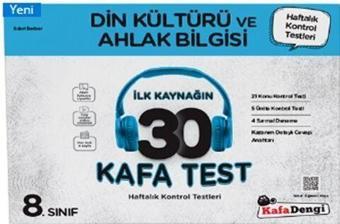 8. Sınıf Din Kültürü ve Ahlak Bilgisi İlk Kaynağın 30 Kafa Test Kafa Dengi Yayınları - Kafa Dengi