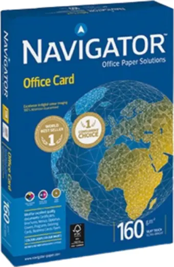 Navigator A4 Office Card Fotokopi Kağıdı 160 Gr 1 Koli (5 Paket)