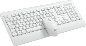 Lenovo Lecoo KW202 Kablosuz Türkçe Q Klavye & Mouse Set Beyaz