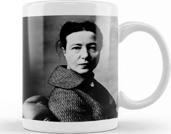 Baskı Dükkanı Simone De Beauvoir 01 Kupa Bardak Porselen