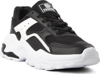 Walkway Aden Siyah-Beyaz Kadın Sneaker