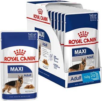 Royal Canin Maxi Adult Gravy Yetişkin Köpek Yaş Maması 140 gr x 10 Adet