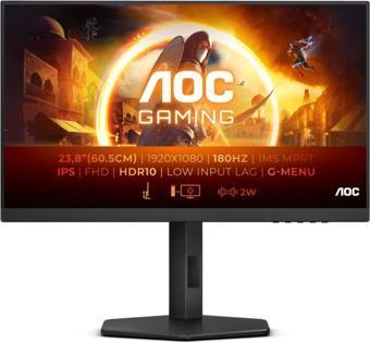 AOC 23.8" 24G4X 0.5ms 180HZ FAST IPS HDMI DP Adaptive-Sync G-Sync Gaming Monitör