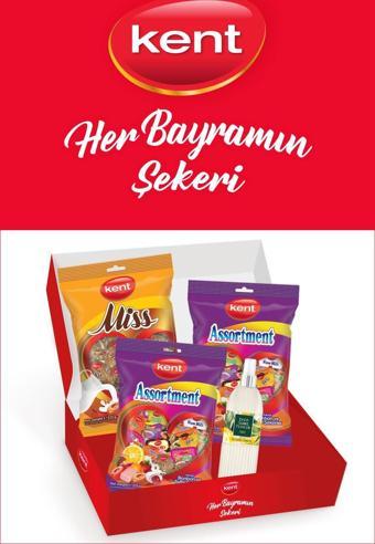 Kent Assortment & Missbonbon Sütlü Bayram Şekeri 3'lü - Eyüp Sabri Tuncer Limon Kolonyası Hediyeli Paket 1