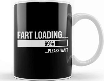Baskı Dükkanı Fart Loading Please Wait Kupa Bardak Porselen