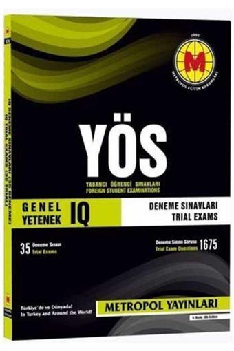 YÖS Genel Yenek IQ Deneme Sınavları 35 Deneme Sınavı - Metropol Yayınları