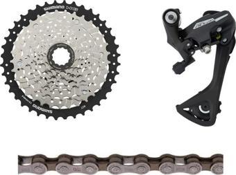 Shimano Acera CS-HG400 8s 11-40 Kaset + Acera RD-M3020 Arka Aktarıcı + HG40 Zincir Seti 