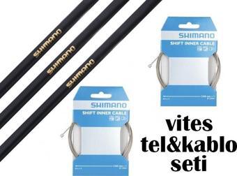 Shimano Vites Teli ve Kablo Set Takım Orijinal