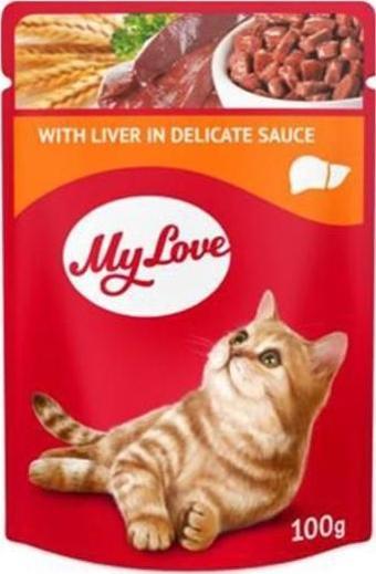 My Love Sos İçinde Ciğerli Pouch Kedi Maması 100 Gr