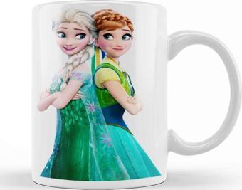 Baskı Dükkanı Anna Frozen Fever Elsa Frozen Kupa Bardak Porselen