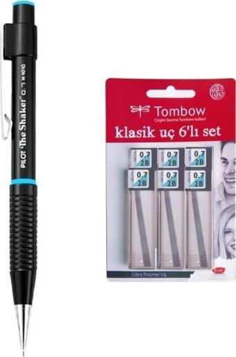 Pilot Versatil Kalem Shaker 0.7 Uç + Tombow 0.7 mm 2b Uç 6 Adet