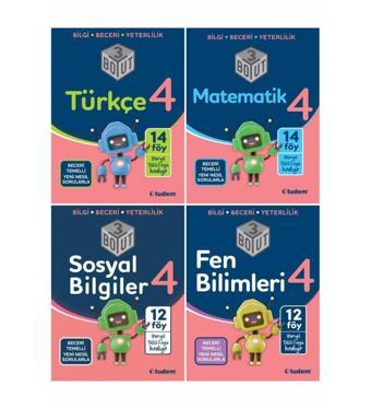 Tudem Yayınları 4. Sınıf 3 Boyut Fasikül Etkinlikli Set - Tudem Yayınları - Ders Kitapları