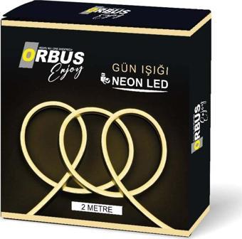 Orbus Neon Şerit Led 3000K Gün Işığı 2 Metre Usb'Li