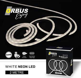 Orbus Neon Şerit Led 6500K Beyaz 2 Metre Usb'Li