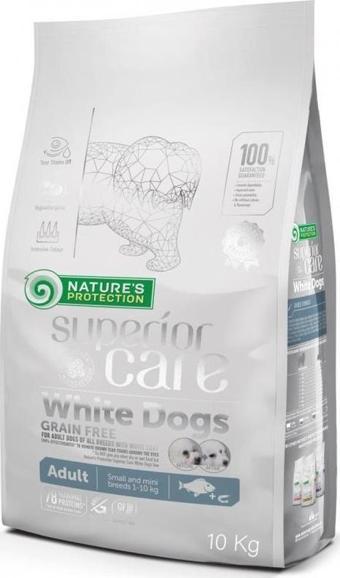 Nature's Protection Tahılsız %78 Hayvansal Proteinli Balıklı Küçük Irk Beyaz Köpek Maması 10 kg