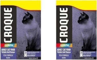 Croque Balıklı Gurme Yetişkin Kedi Mama 500+100 gr x 2 Adet