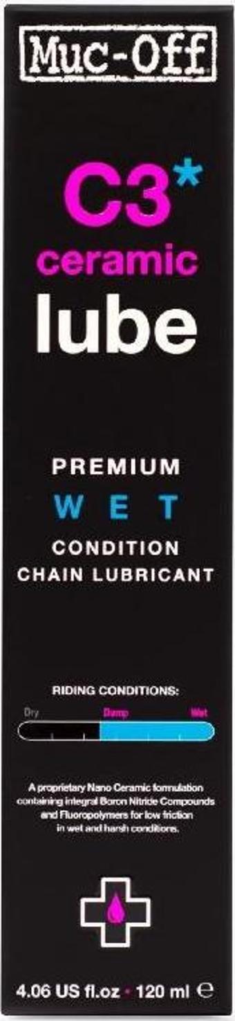 Muc-Off C3 Wet Weather Ceramic Zincir Yağı120ml