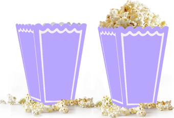 Popcorn Kutusu 8li -Makaron Lila-