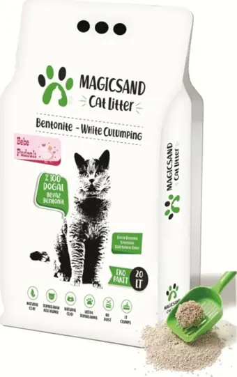 Cat Litter Bebe Pudralı Kedi Kumu Ince Taneli 20 Lt.