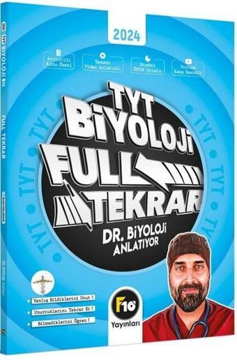 Barış Hoca Dr. Biyoloji TYT Biyoloji Full Tekrar Video Ders Kitabı - Barış Kapan - F10 Yayınları