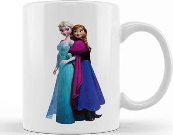 Baskı Dükkanı Elsa Kristoff Rapunzel Anna Frozen Kupa Bardak Porselen