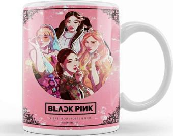 Baskı Dükkanı Blackpink Jisoo Jennie Rosé Lisa Kupa Bardak Porselen