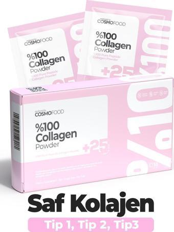 %100 Collagen Powder +25 Saf Kolajen