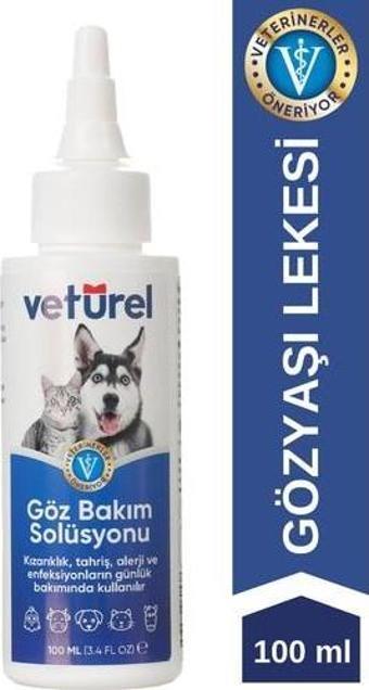 Vetürel Kedi Köpek Göz Bakım Solüsyonu 100 ml