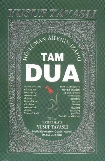 Tam Dua Kitabı - Yusuf Tavaslı - Tavaslı