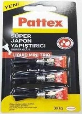 Pattex Süper Mini Japon Yapıştırıcı 3x1Gr