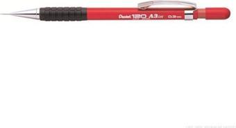 Pentel 120 A3DX - A313 Mekanik 0.3 mm Kırmızı Versatil