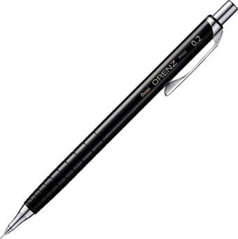 Pentel ORENZ 0.2 mm - Uç Korumalı Teknik Çizim ve Yazı Versatil Y XPP502-AX - SİYAH