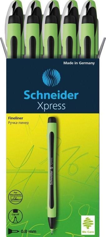 Schneider Xpress 0,8 Mm Fiber Uçlu Kalem Siyah 10'Lu Kutu